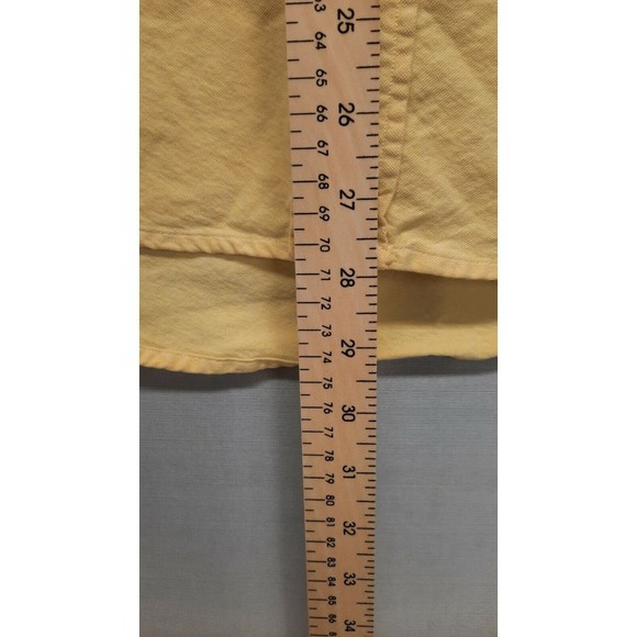 Faded Glory Oxford Yellow Medium 38/40 Button Down Short Sleeves - Picture 6 of 6